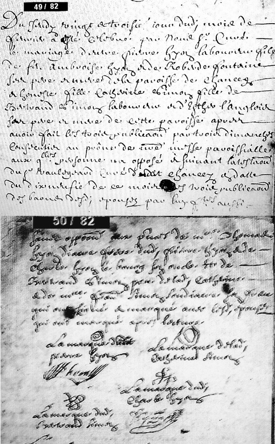 Mariage Pierre H&eacute;on